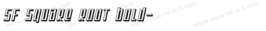 SF Square Root Bold字体转换